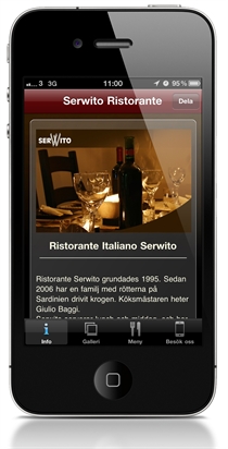 Serwito iPhone applikation
