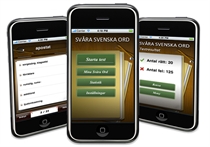 Svenska svåra ord - iphone applikation