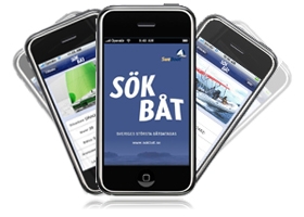 Sök båt iphone applikation