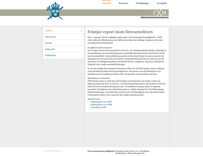 FXM - Försvarsexportmyndigheten